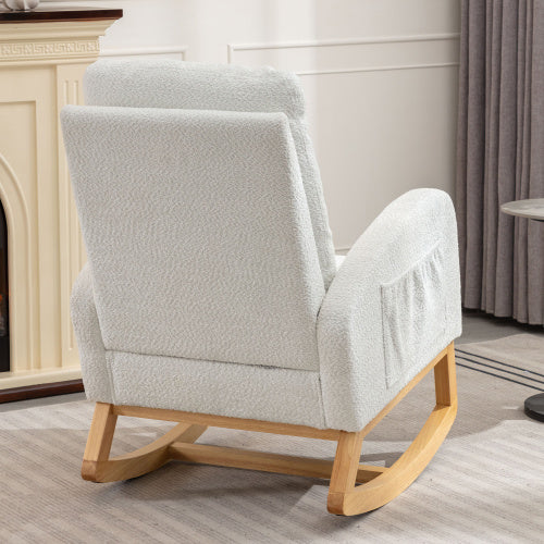 Decorative Rocking Chair With Footrest