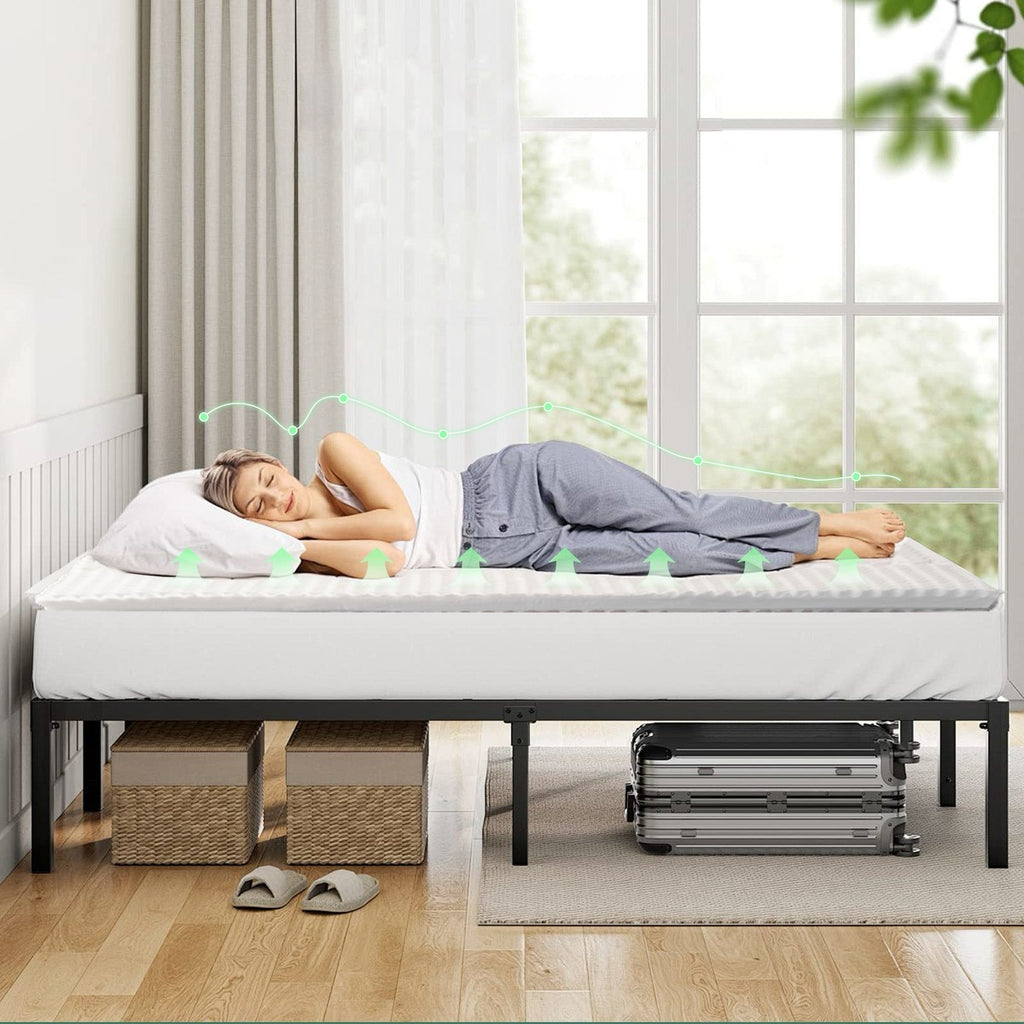 NNEDSZ 8cm Memory Foam Mattress Topper with Bamboo Cover - King